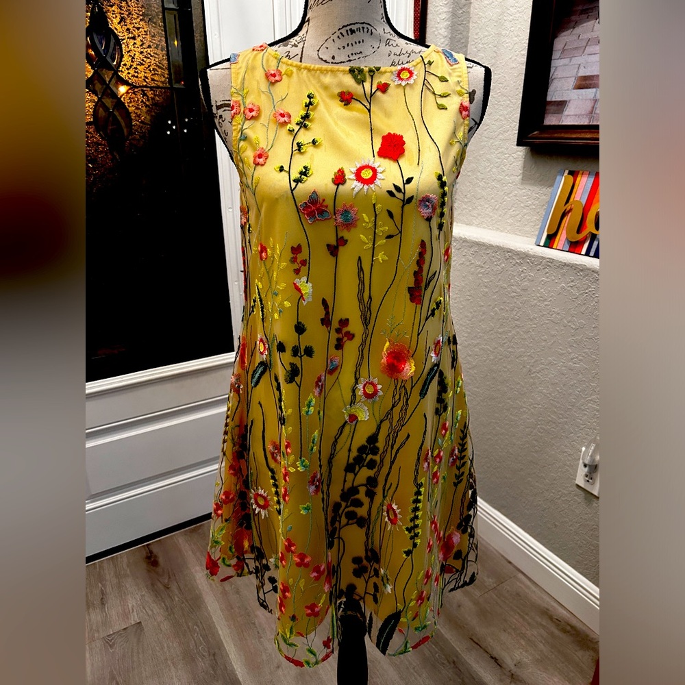 Tahari, 2p embroidered dress!